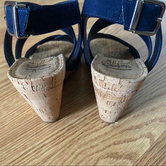 INC Landor Fabric Open Toe Wedge Sandal - Picture 7 of 10